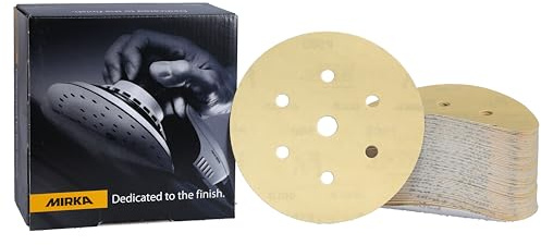 Mirka Gold Universal Sanding Paper Ø 150mm Grip 7-hole, grit P500, 100 pcs / For sanding plaster, filler, chipboard, wood, varnish