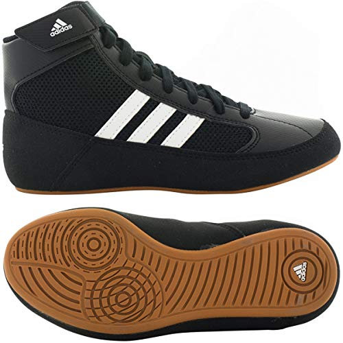 adidas HVC geschnrtes Wrestling Schuhe - 7,5 - Schwarz/WeiÃ?