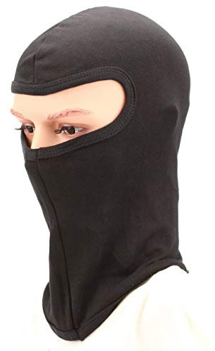 Speed Racewear 2 x Sturmhaube - Sturmmaske - Motorrad - Kartsport - Quad - diverse Farben (Schwarz)