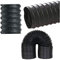 Portable Industrial Ventilator Exhaust Axial Blower Extractor Ventilating Fan with Duct 18 inches (18 Inch Duct Only)