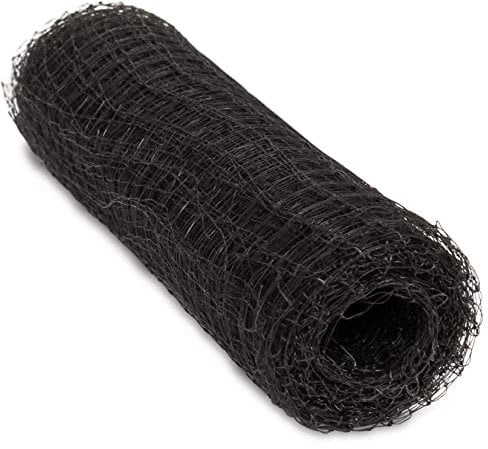 Windhager Vogelschutznetz Vogelabwehrnetz Baumnetz Ortonet schützt Obstbäume vor Vogelfraß, Maschenweite 13 x 13 mm, Größe 10 x 2 m, schwarz