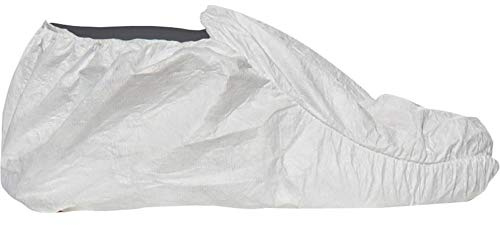 DuPont Modell POSA Überziehschuh mit rutschhemmender Sohle, Tyvek, Größe 42-46, Weiß (20er Pack)