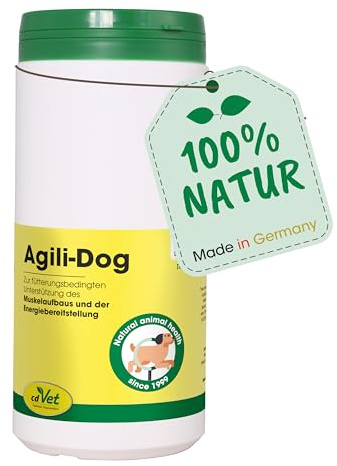 cdVet Naturprodukte Agili-Dog 600 g - Unterstützung für Hunde, Komplettversorgung mit Kräutern und Vitaminen, Muskelaufbau und Erholung