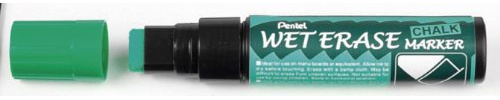 Pentel SMW56-D Kreidemarker Wet Erase Jumbo, Keilspitze 3,5-10,5 mm, grün