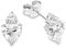 Amor Damen-Ohrstecker Herz 925 Silber rhodiniert Zirkonia weiß - 531993