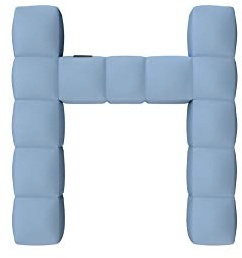 Pigro Felice - Modul'Air Dossier Simple Gonflable Piscine - Matériaux résistants - Longue Durée de Vie - Premium - Azur Bleu