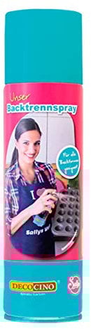 Decocino Backtrennspray – 200 ml – pflanzliches Backspray zum Einsprühen & Einfetten von Backformen, Silikonformen, Waffeleisen, Sandwich-Makern uvm. – ohne Palmöl & 100% vegan