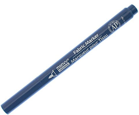 Uchida 522-C-33 Marvy Fine Point Fabric Marker, Navy