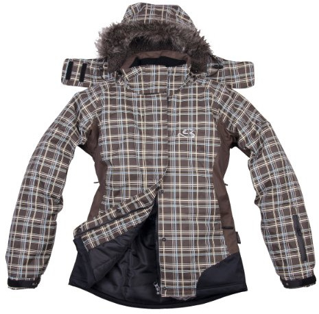 Cox Swain Titanium Damen 2-Lagen Outdoor Multifunktionsjacke Lydia - 15.000 mm Wassersäule, Colour: Brown, Size: XS