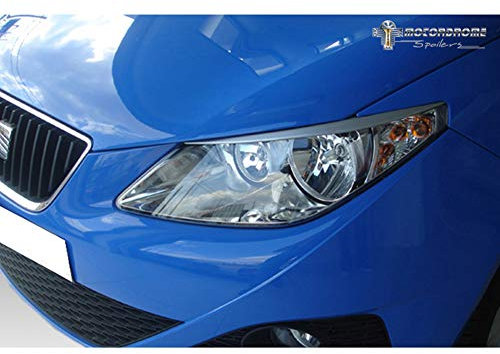 Motordrome Satz Scheinwerferblenden kompatibel mit Seat Ibiza 6J 3/5-türer & ST 2008-2017 (ABS)