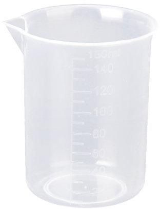 150 ml Transparente Kunststoff Labor Messbecher Messbecher Werkzeug
