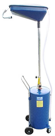 qteck Ölauffangwagen ÖQ68-E Ölauffanggerät Ölablassgerät Air Waste Oil Drainer Tank