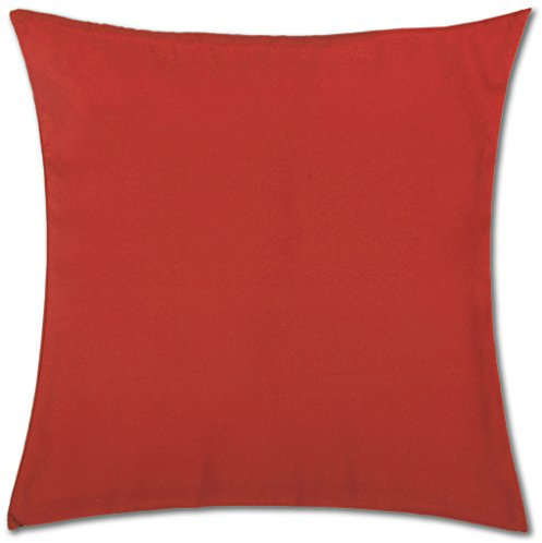 Bestlivings Kissenbezug Rot (80x80 cm) mit verdecktem Reißverschluss - viele Größen und Farben