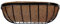 Garden Pride Trough Planter/Manger Planter - Made of plastic coated solid steel, pre-lined with coco liner. Wall mounted planter (24 inches long (61cm))