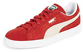 PUMA mens Suede Classic + Sneaker, High Risk Red/White, 10.5 US