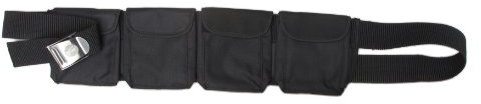 Seal Products ltd Hantelgürtel mit 4 Taschen, Schwarz