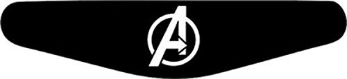 Decus-Shop Play Station PS4 Lightbar Sticker Aufkleber The Avangers Logo (schwarz)