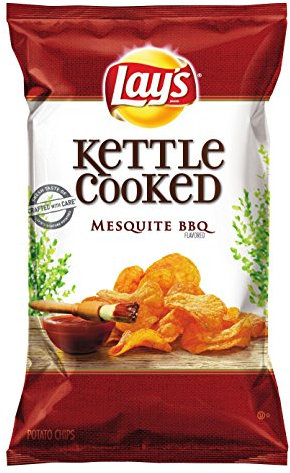 Lay's Mesquite BBQ Flavored Kettle Cooked Potato Chips - 8oz