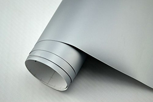 Neoxxim 7€/m² Auto Folie matt - Silber matt 50 x 150 cm Klebefolie Lackfolie Autofolie