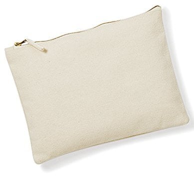 Westford Mill Unisex Erwachsene 530 Canvas-Zubehörtasche, Natur, Größe M