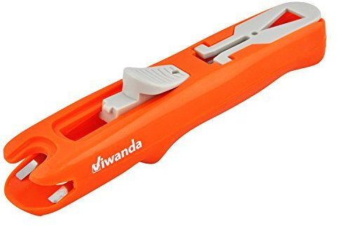 Viwanda Papier Clipper - Eric Orange - Büro/Studenten Klammerspender für zum zusammenheften von Unterlagen, mit 8 vorgespannten Edelstahl Clips. Die Zukunft der traditionellen Tackers/Hefter