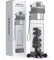 Infusion Pro Wasserflasche mit Infuser, 680 ml, auslaufsicherer Tritan-Kunststoff mit Bodeneinsatz, klappbarer Ausguss mit Neopren-isolierter Hülle und Sieb, Grau