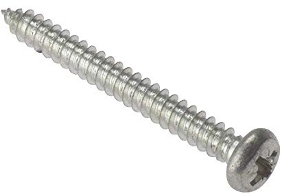 ForgeFix General-Purpose Round Head Screws | 1 1/2 x 8 | Zinc Plated | Box 200