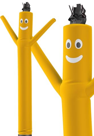 LookOurWay Air Dancers - Tubo gonfiabile da uomo, altezza 3,5 m, per promozione aziendale (soffiatore non incluso) - Giallo