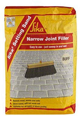Sika Setting Sand | Narrow Joint Filler, Moisture Curing Jointing Material - Suitable for All Types of Block Paving - 20kg