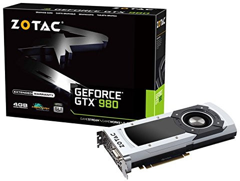 Zotac GeForce GTX 980 4 GB PCI-E HDMI DVI Graphics Card