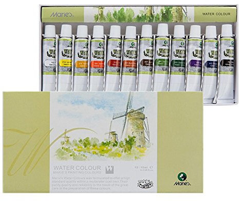 Marie's Aquarellfarben Set 12 Tuben