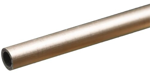 K&S Precision Metals Round Aluminum Tube 83031 – 1/4 OD x 0.035 Wall x 12 Long – DIY Crafts, Model Building, Home Projects, Made in USA, 1 Tube