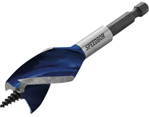 IRWIN 1921930 6X Blue Groove Stubby Wood Bit 14 mm x 4-Inch