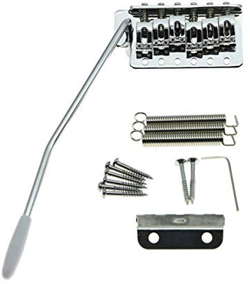 KAISH - ponte tremolo per chitarra, cromato, sistema di bloccaggio per Stratocaster