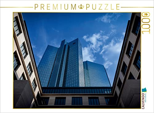 CALVENDO Puzzle Twin Towers Deutsche Bank | 1000 Teile Lege-Größe 64 x 48 cm Foto-Puzzle für glückliche Stunden