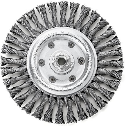 Lessmann Zopf-Rundbürste 115 x 14 mm 20 Z STH glatt 0,35 mm Gew. M 14, 472117
