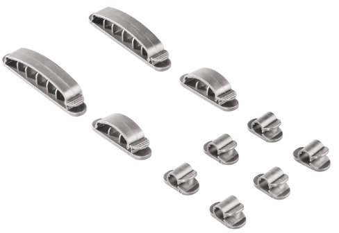 Hama Kabelbefestigung Easy Clip, Silber ,10 Stück