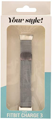 Peter Jäckel Armband für Fitbit Charge 3 Edelstahl Milanaise Silver