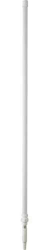 Vikan 29755 31.8-112.50 Telescopic Aluminum Extension Handle with Threaded Tip, 1.26 Diameter, White