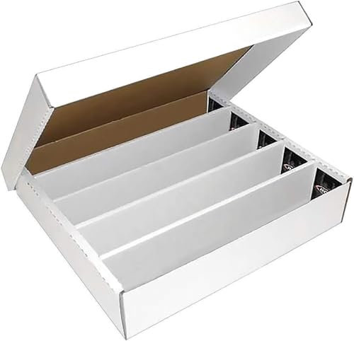 BCW Super Monster 5 Row Storage Box (5000 Ct.) - Corrugated Cardboard Storage Box - Trading Cards Collecting Supplies