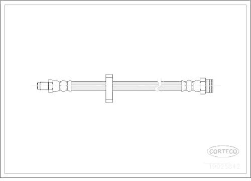 Corteco 19025842 Bremsschlauch hinten rechts