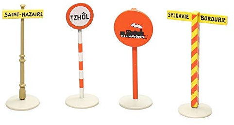Moulinsart Set of Road Signs En Voiture Collection, Tintin 59030 (2012)
