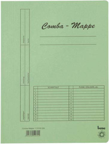 Bene 111000 Combamappe, A4, grün