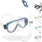 Cressi Onda Mare - Schnorchelset Onda Maske und Schnorchel Mexico, Transparent/Blau, Einheitsgröße, Erwachsene Unisex