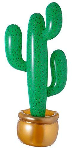 NET TOYS Riproduzione Gonfiabile di Cactus Articoli Decorativi per Feste in Estate cactacee gonfiabili - 90cm