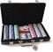 France Cartes 360325 Poker Case-300 Amerikanisch Grimaud Premium Pokerkoffer-300 Chips und 2 Kartenspiele, Schwarz, S