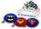 dc comics - Schlüsselanhänger mit Superhelden-Logos (24er Set) (Einheitsgröße) (mehrfarbig), mehrfarbig, Einheitsgröße