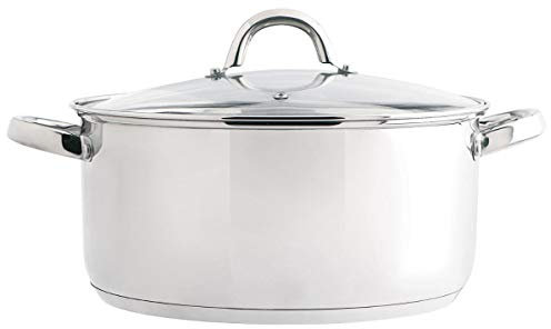 Quid Ottawa Cacerola Acero Inoxidable 26cm - 6,2l Acero Inox Apto Vitrocerámica Apto Inducción 100% Higiénico