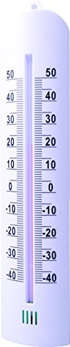 techno line WA 1035 Thermomètre pour Intérieur/Extérieur Blanc