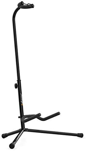 Audibax SG-03 - Soporte de Guitarra Acústica y Eléctrica - Soporte de Suelo para Guitarras Clásicas - Estructura Robusta y Estable - Ajustable en Altura - Accesorio Plegable - Fácil Transporte